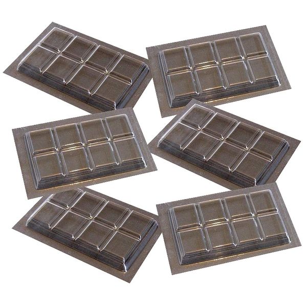 6 x Plain Chocolate Bar Moulds
