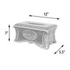 Rectangle Tissue Box Holder Decorative Mirror Mosaic Glam