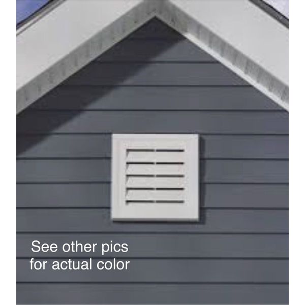 Dark Almond Gable Vent Square 12”x12” J-Block Vinyl Siding Accessories #012