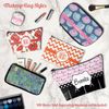 YouCustomizeIt Personalized Pink & Purple Damask Compact Makeup Mirror
