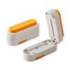 PACEIN Pill Cutter, 2 Divisions, 4 Divisions, Includes Safety Lock, Compatible with Multiple Tablets, One Push Tablet Cutter, Compact, Medicine Cutter, Half Tablet Cutter, Pill Case Function