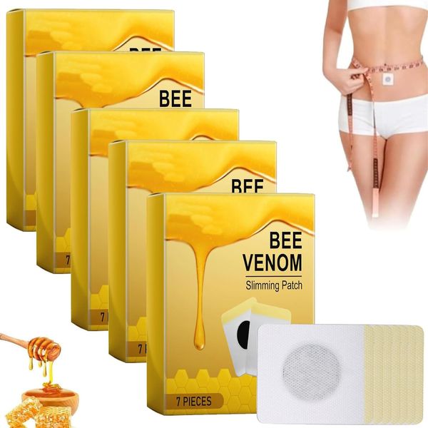 35pcs Bee Venom Patches, Bee Venom Lymphatic Drainage Patches, Bee Venom Patch (7pcs*5pack)