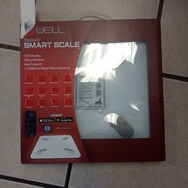 B Well Bluetooth Smart Scale weight scale LED Display Glass Platform (DE)