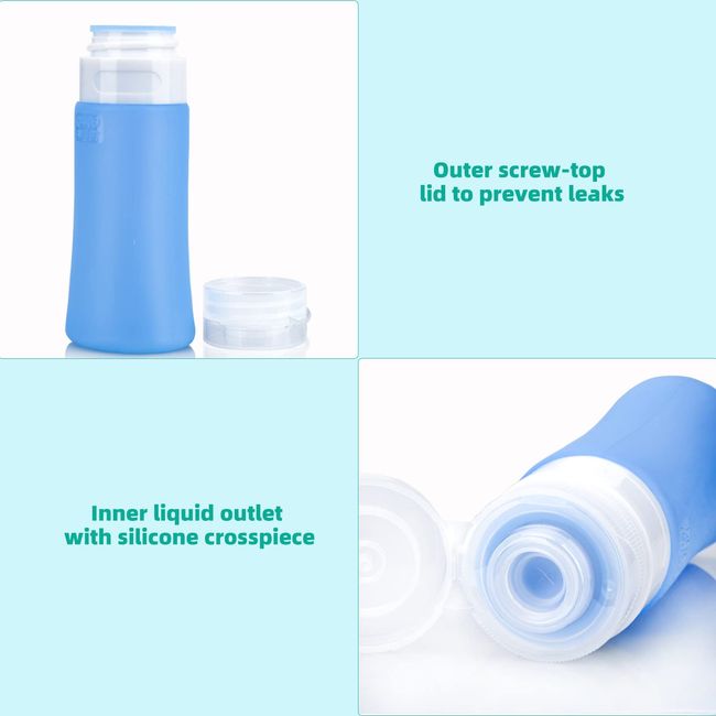 Travel Bottle Set, Pack of 4