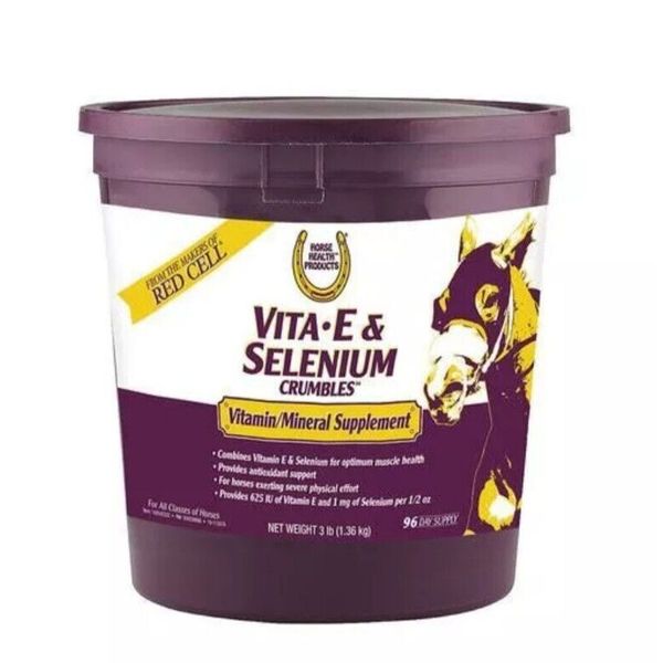 Vita E & Selenium Crumbles Supplement 3 LBS Horse Health Products