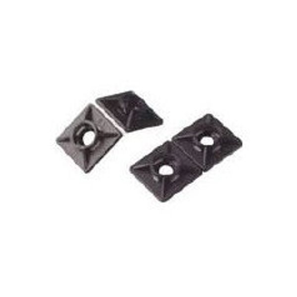 Sapiselco (sapiseruko) Cable Ties Clamps Adhesive Double Type Square 4.5 mm Black Bas. 3MT. 510