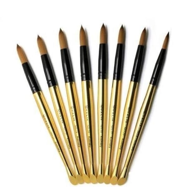 Kolinsky Hair Nail Art Brush Base Gel Builder Tool Manicure Drawing Painting Pen Salon TIANMI New Di