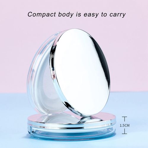 Refillable Loose Powder Box,3g Empty Reusable Plastic Container with Powder Puff,Portable Makeup Case for Storing and Dispensing Loose Powder