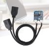 M.2 NGFF to USB Riser Card, Key A-E to Double Port USB2.0 Interface Expansion Card, Cable Adapter, Easy to Install.
