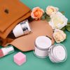 UMETASS 15ml エアレスポンプジャー 化粧水 詰め替え可能 ボトル 旅行用 ポータブル 空のアクリル化粧品ジャー容器