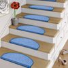 Pergamon Trend Bobby Sling Stair Mat Blue (Semicircular) Single or in Set of 15
