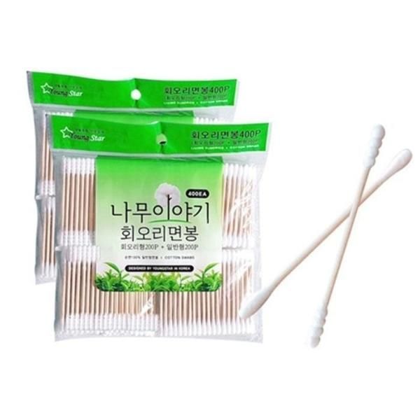 [RGNQ447U] Cotton Swab Disposable Household Tornado General 400P Sanitary Cotton Swab