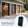 Universal Garage Door Remote Universal Gate Remote Control Cloning Homelink Programmable Learning 4-Button Multi Frequency 280MHZ-868MHZ (Blue)