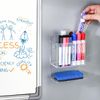 Wall Mounted Dry Erase Marker Holder for Remotes Pens for Classroom Organization