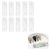 nalaina Nail Art Strips (10 Pieces) Nail Sample Display Board Exhibition Board Nail Tip Stick with Magnet Swatch Board Sample Chip Adhesive Board for Nail Tips Transparent
