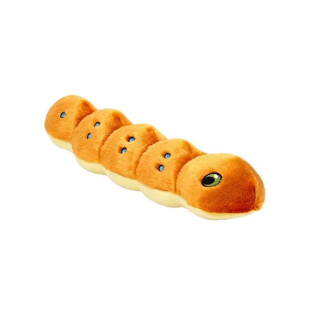 Fluff & Tuff Tiny Spicy Caterpillar for Small Dogs, 11 Inch, Durable and Machine Washable