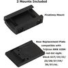RMT S2 5 MOA Foldable Red Dot Reflex Sight Set for 20mm Picatinny Rail Glock Mount Base, Power Saving Function Included, Included Exercise Calling Function (Red)