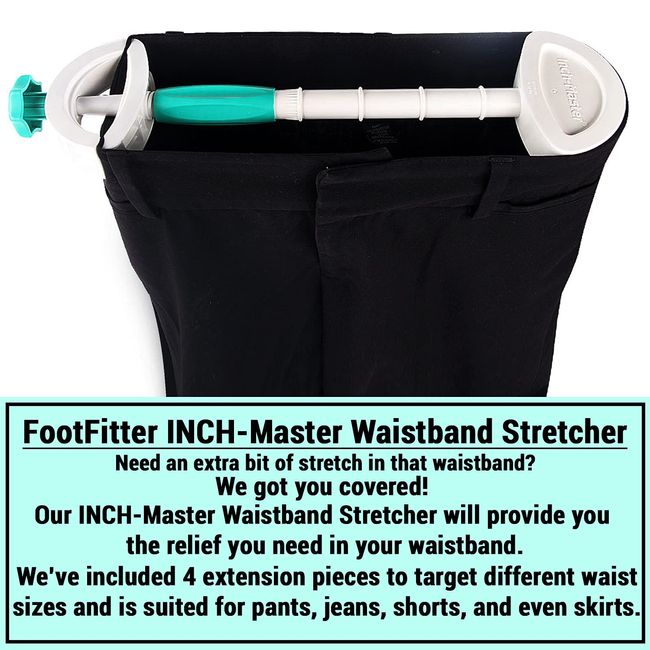  FootFitter INCH-Master Unisex Waistband Stretcher - Easy to  Use, Extend & Stretch Jeans, Pants/Trousers, Shorts & Skirts : Clothing,  Shoes & Jewelry