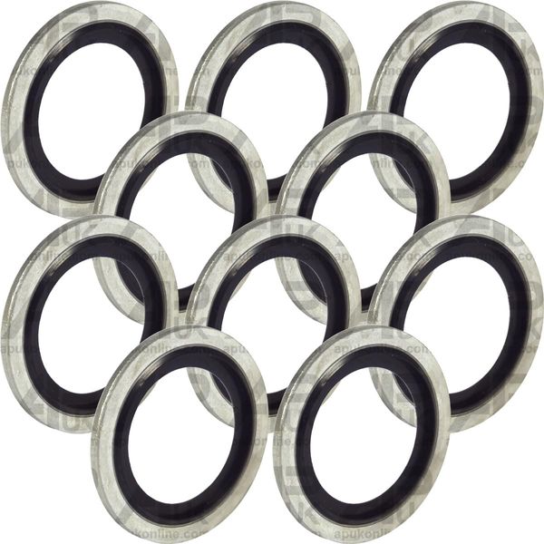 10x Self Centering Centring Bonded Washer Seal 22mm Replacement for Massey Ferguson Tractor