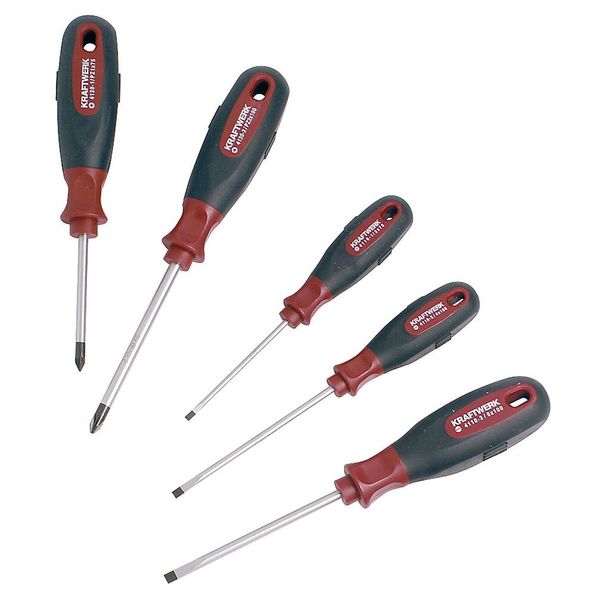 Kraftwerk 4162 – 5-pzs. Set Screwdriver ergokraft – /PH