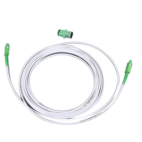 Optical Modem Extension Cable Set Armored Single Mode Patch Cable for FTTH FTTB FTTP (SC 5m / 16.4ft)