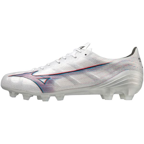 Mizuno Alpha Pro Football Club Activities Lightweight Soccer Cleats, white/ignition red/blue