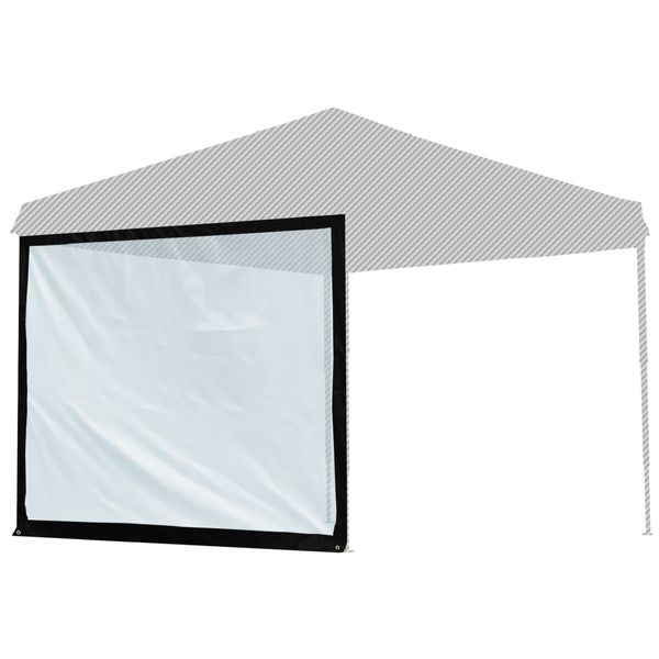 FIELDOOR Tarp Tent, 6.9 x 8.5 ft (2.5 x 2.5 m), Dedicated Side Sheet (Side Curtain), Wall Screen Type (Clear), Common Steel and Aluminum (G3 Model)