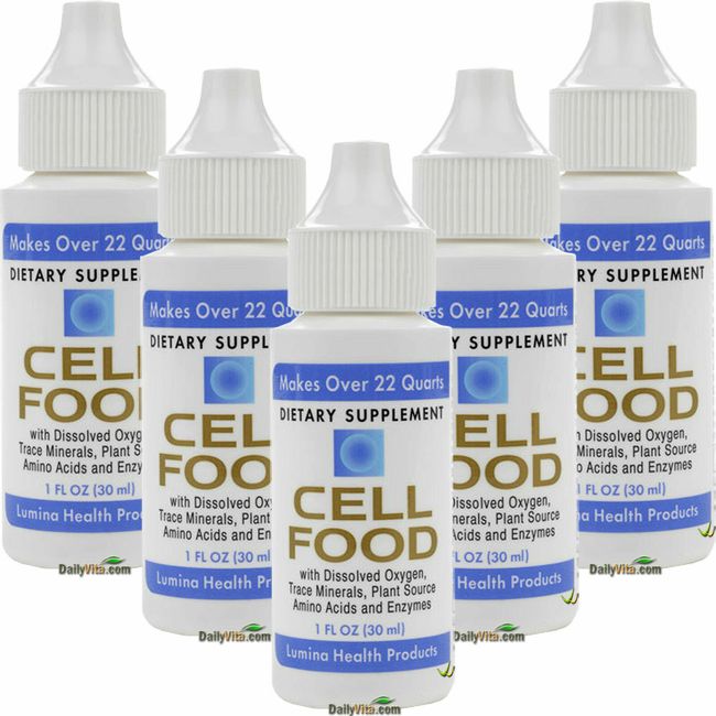 5 x Cellfood Liquid Concentrate 1 fl oz FRESH MADE IN USA FREE SHIPPING