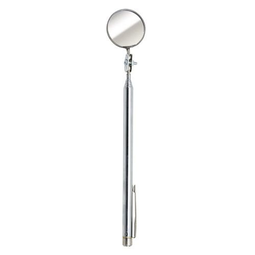 Ullman HTS-2 Glass High-Tech Telescoping Inspection Mirror, 3-1/4" Diameter, 6-1/2" to 29-1/2" Extended Handle Length, Clear, (Model: 758-HTS-2)