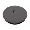 Black Initial Letter F Heart Minimalist Gray PopSockets Swappable PopGrip