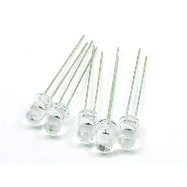 PQMEGA 5 pcs. x LED 12V 5mm 1560mcd Yellow #A2626