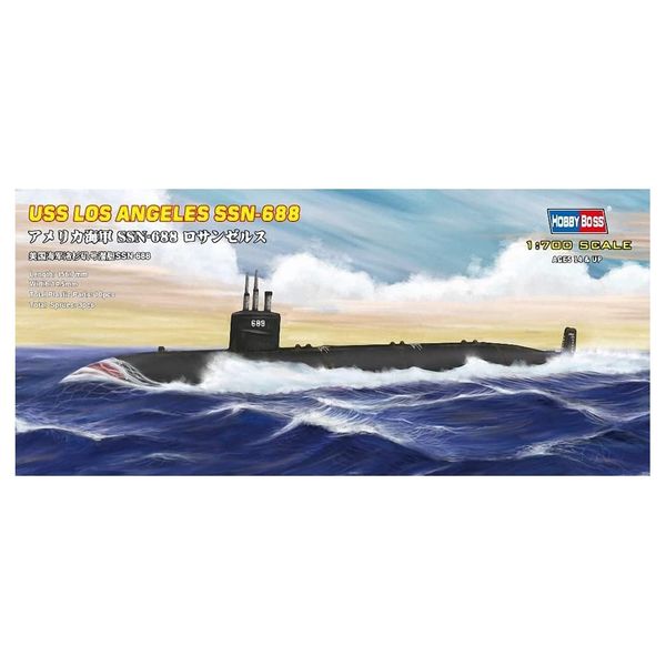 Hobbyboss 87014" USS Los Angeles SSN-688 Plastic Model Kit, 1:700 Scale,Navy