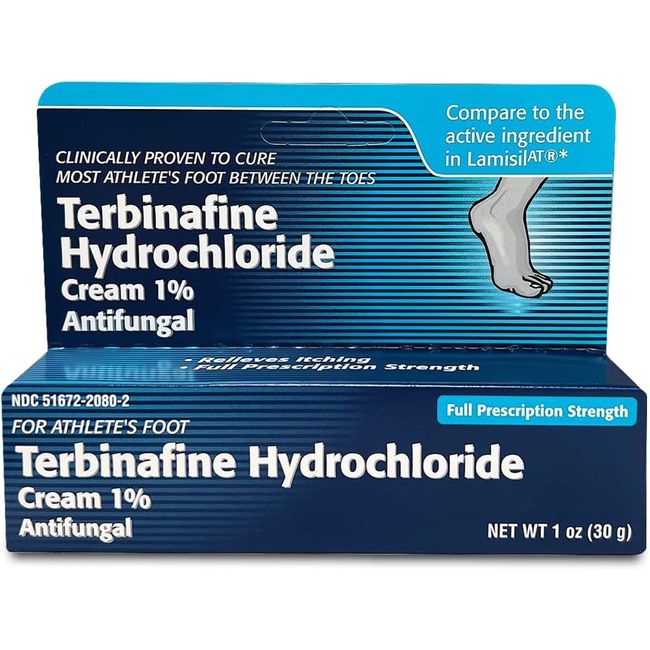 Terbinafine Hydrochloride Antifungal Cream 1% - 1 Ounce - New