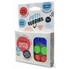 Putty Buddies Floating Soft Silicone Earplugs Blue, Red & Green 3 Pair Pack