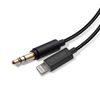 Elecom Auxiliary Cable/Lightning-φ3.5 Male/Slim Design/1.0m/Black