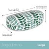 LAGO TERRA Geometric Leaf Print Hard Shell Sunglasses Case - Willow (Large)