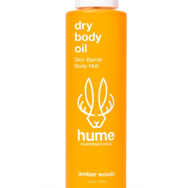 HUME SUPERNATURAL Dry Body Oil Spray - Ultra Hydrating Oil for Dry Skin, Light and Nourishing Body Oils for Women and Men, Dry Oil Body Spray for Long-Lasting Moisture (Amber Woods 1-Pack)