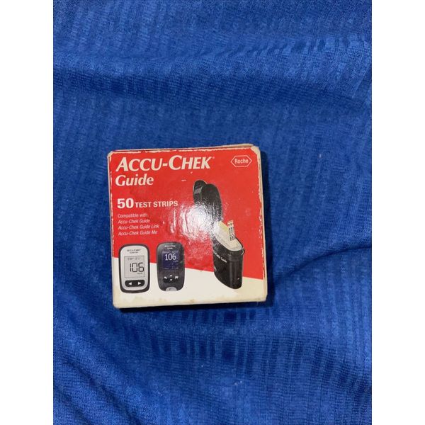 Accu Chek Guide Diabetic Test Strips - Box of 50 Damaged Box Or Exp Passed