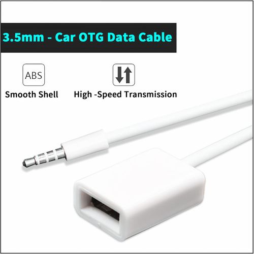USB to AUX Adapter,USB Female to 3.5mm Jack Male Audio Adapter,Not Require Any Driver or External Power Supply, Plug and Play,Designed for Car 3.5mm AUX Port (2)