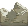 Sizzix Thinlits Die Set 6PK Mountain Top by Tim Holtz, 665580, Multicolour, One Size