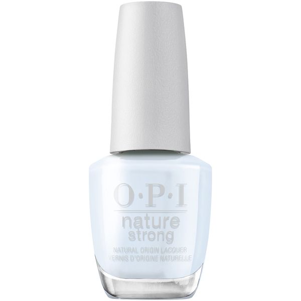 OPI Nature Strong Nail Polish | Quick Dry Vegan Nail Varnish with Long-Lasting Results | Made with Natural Ingredients | Light Shades | Raindrop Expectations | 15 ml