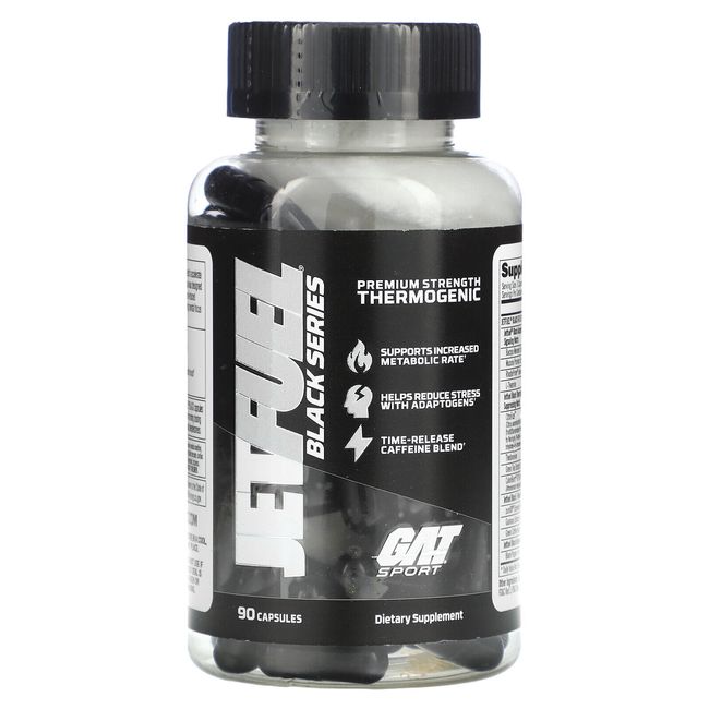 Sport, Jet Fuel, Black Series, Thermogenic, Premium Strength, 90 Capsules