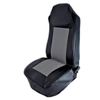 Seat Cover w/Pocket - GREY Trim Leatherette Peterbilt Freightliner Kenworth