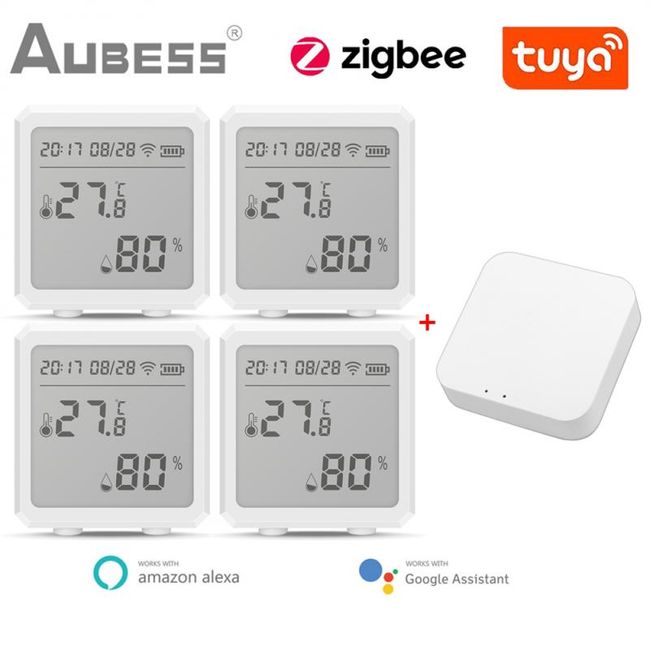 Hygrometer Thermometer for Zigbee Connection, Indoor Outdoor