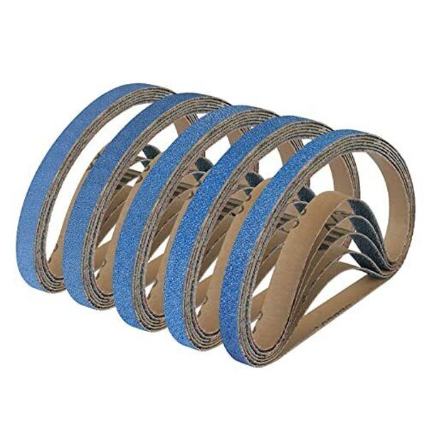 3/8 X 13 Inch Zirconia Sanding Belts, 30PCS 3/8" X 13" Belt Sander Sanding