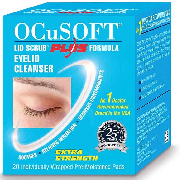 Ocusoft Lid Scrub Plus (20 Individually Wrapped Pre- Moistened Pads)