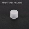 uxcell 20pcs Dustproof Cap Cover Socket Jack Plug Protector RCA Female Connector for DVD Amplifier AV Receiver
