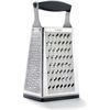 Cuisipro Stainless Steel Cheese Grater with Handle, 4 Sided 