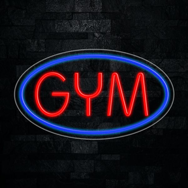 Gym LED Neon Sign 28"L x 16"H #34220