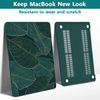Teryeefi Hard Shell Case + Keyboard Cover + Screen Protector for MacBook Air 13 inch M1, Green Leaf
